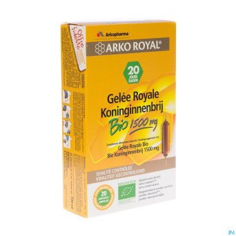 Arkoroyal gelee royale bio 1500mg amp 20x15ml