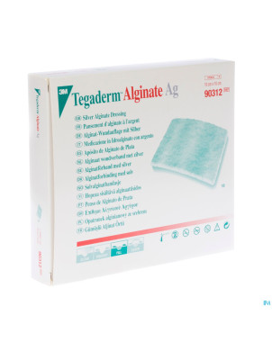 Tegaderm alginate ag    10cmx10cm 10 90312