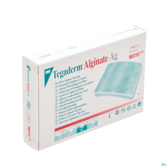 Tegaderm alginate ag    5cmx 5cm 10 90310