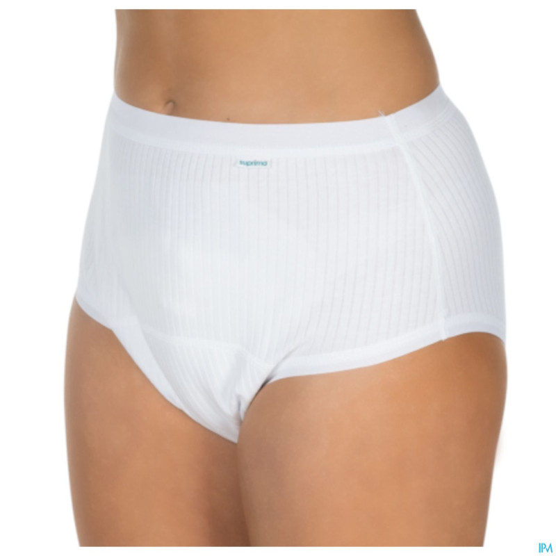 Suprima 1275 slip tricot co/pu dame blanc 52-54