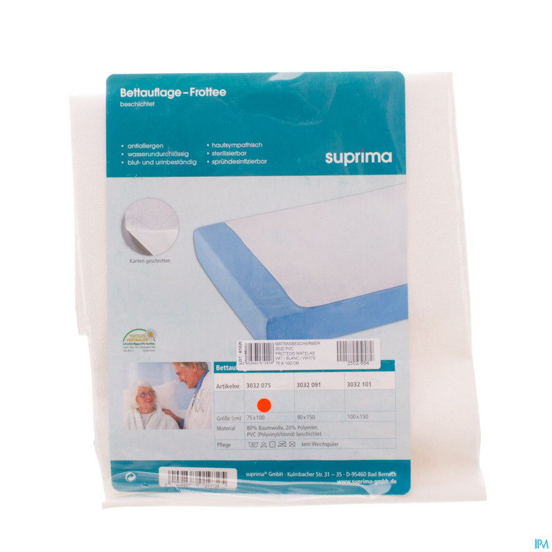 Suprima 3032 protege matelas frotte  75x100cm