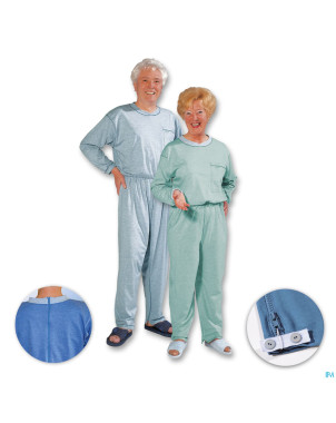 Suprima 4688 salopette ferm.eclair vert xl