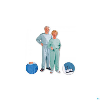 Suprima 4688 salopette ferm.eclair bleu  s