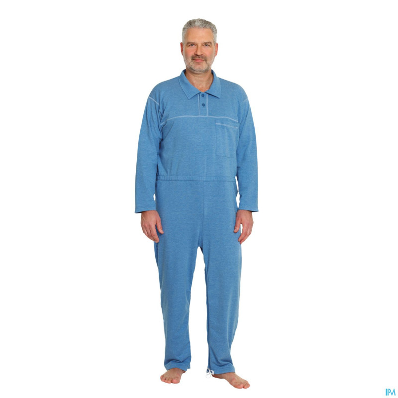 Suprima 4681 salopette col polo jeans  l