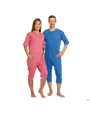 Suprima 4080 salopette 1/2 bras-jambes bleu  s