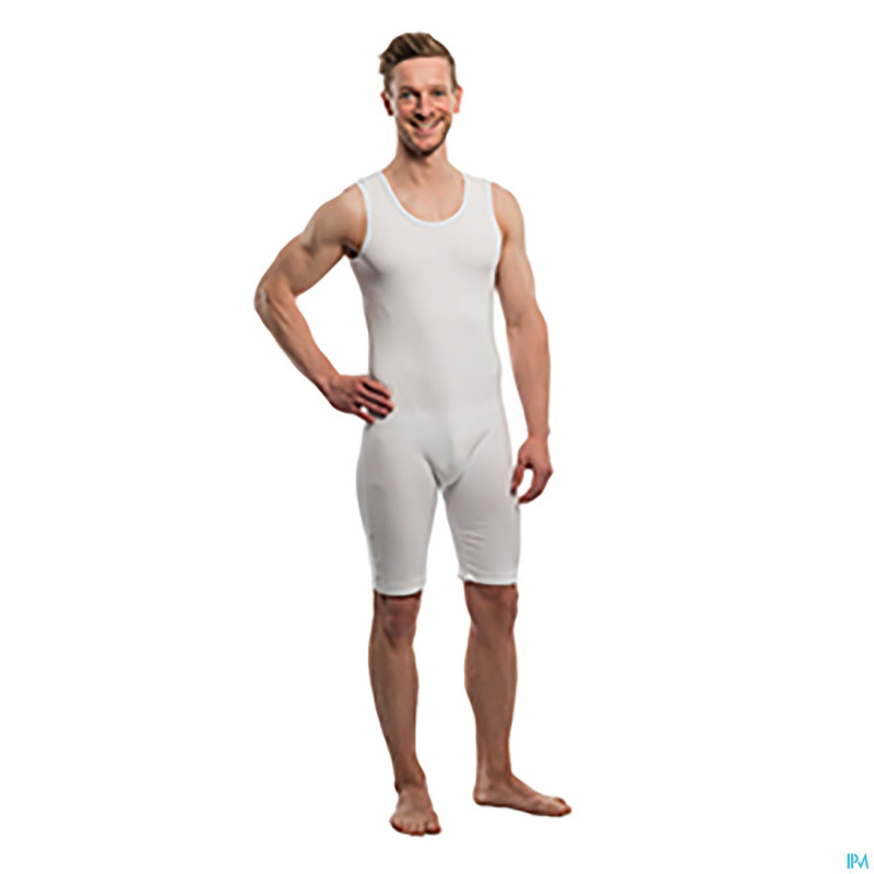 Suprima 4698 body sans manche+zip jambe blanc  s