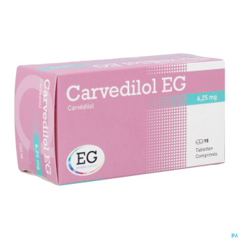 Carvedilol eg 6,25mg comp 98x6,25mg