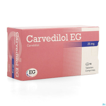 Carvedilol eg 25,00mg comp 98x25mg
