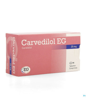 Carvedilol eg 25,00mg comp 98x25mg