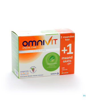 Omnivit vita cheveux    tabl 120+60 gratuit promo