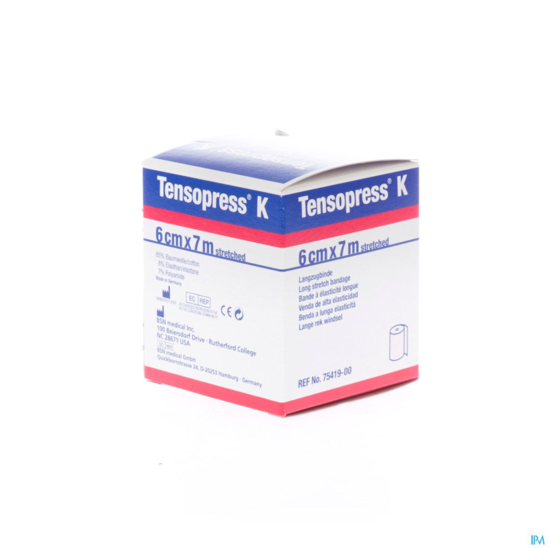 Tensopress k bande crepe  6cmx7m rouleau 1 7541900