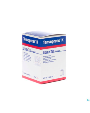 Tensopress k bande crepe  8cmx7m rouleau 1 7542000