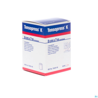 Tensopress k bande crepe  8cmx7m rouleau 1 7542000