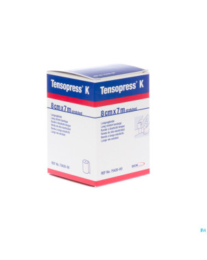 Tensopress k bande crepe  8cmx7m rouleau 1 7542000