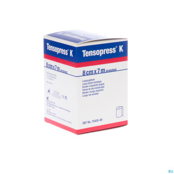 Tensopress k bande crepe  8cmx7m rouleau 1 7542000