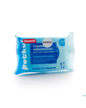 Assanis pocket lingettes mains 12