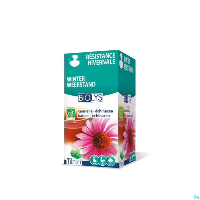 Biolys cannelle-echinacea    tea-bags 20