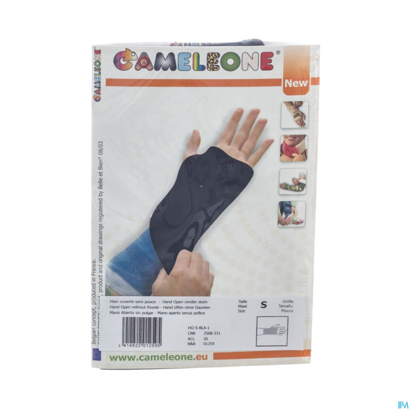 Cameleone main ouvert -pouce noir    s 1