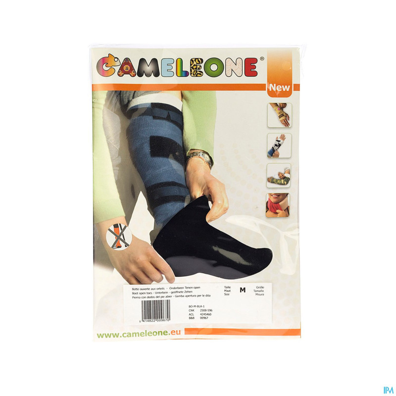 Cameleone botte orteils ouvert noir    m 1