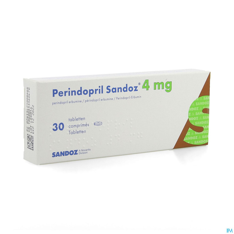Perindopril sandoz 4 mg sandoz comp  30 x 4 mg