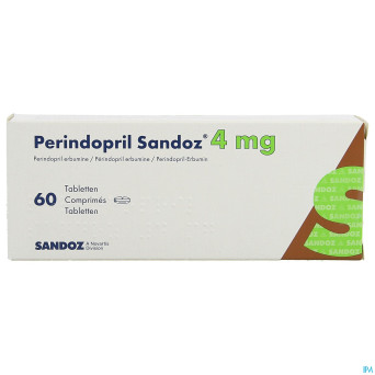 Perindopril sandoz 4 mg sandoz comp  60 x 4 mg