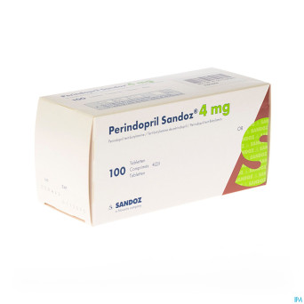 Perindopril sandoz 4 mg sandoz comp 100 x 4 mg