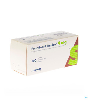 Perindopril sandoz 4 mg sandoz comp 100 x 4 mg