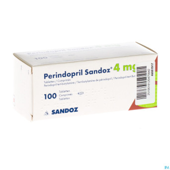 Perindopril sandoz 4 mg sandoz comp 100 x 4 mg