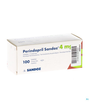 Perindopril sandoz 4 mg sandoz comp 100 x 4 mg