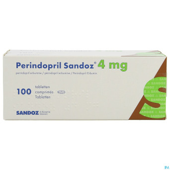 Perindopril sandoz 4 mg sandoz comp 100 x 4 mg