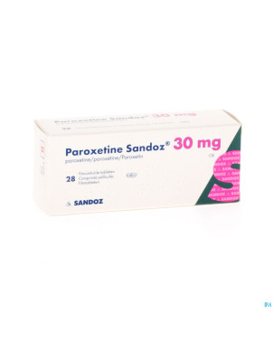 Paroxetine 30 mg sandoz comp  28 x 30 mg