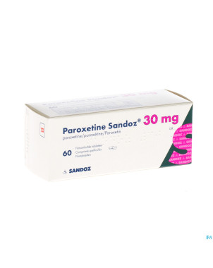 Paroxetine 30 mg sandoz comp  60 x 30 mg