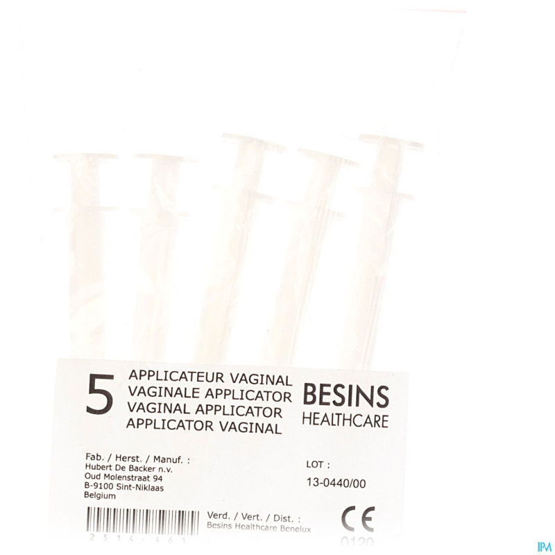 Applicateurs vaginaux besins healthcare 5