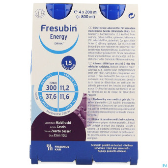 Fresubin energy drink cassis    fl 4x200ml