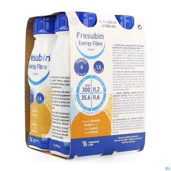 Fresubin energy fibre drink caramel    fl 4x200ml