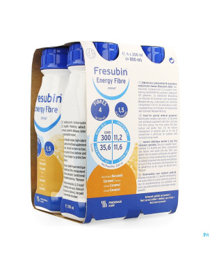 Fresubin energy fibre drink caramel    fl 4x200ml