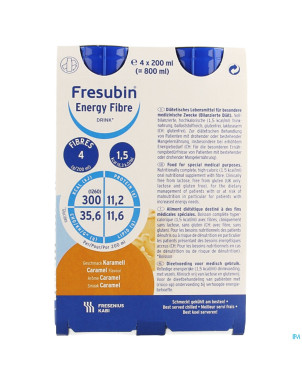 Fresubin energy fibre drink caramel    fl 4x200ml