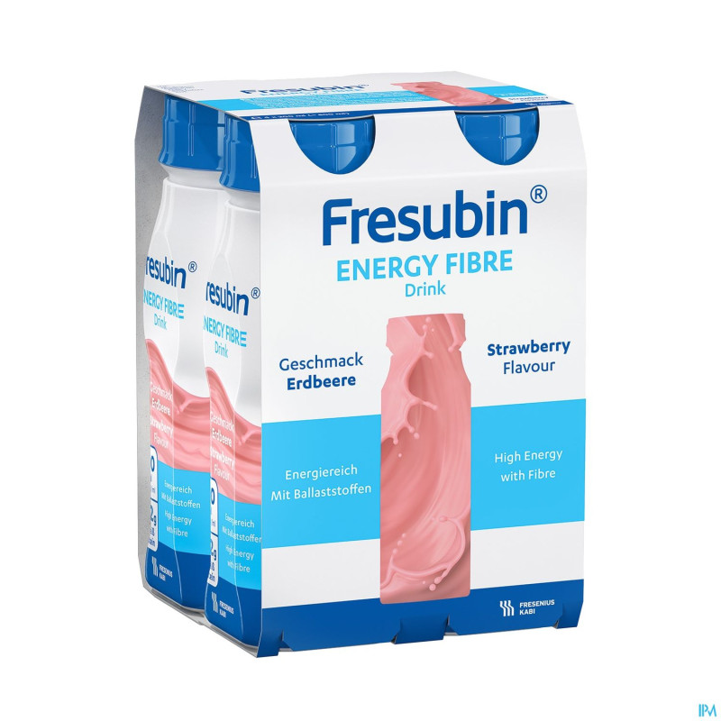 Fresubin energy fibre drink fraise    fl 4x200ml