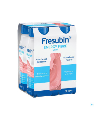 Fresubin energy fibre drink fraise    fl 4x200ml