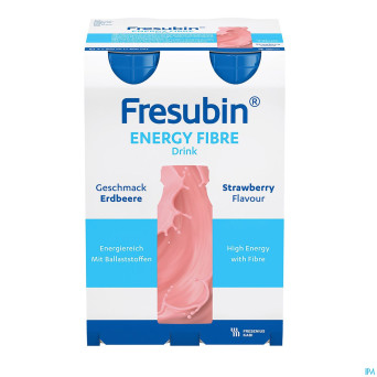 Fresubin energy fibre drink fraise    fl 4x200ml