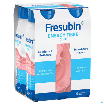 Fresubin energy fibre drink fraise    fl 4x200ml
