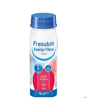 Fresubin energy fibre drink fraise    fl 4x200ml