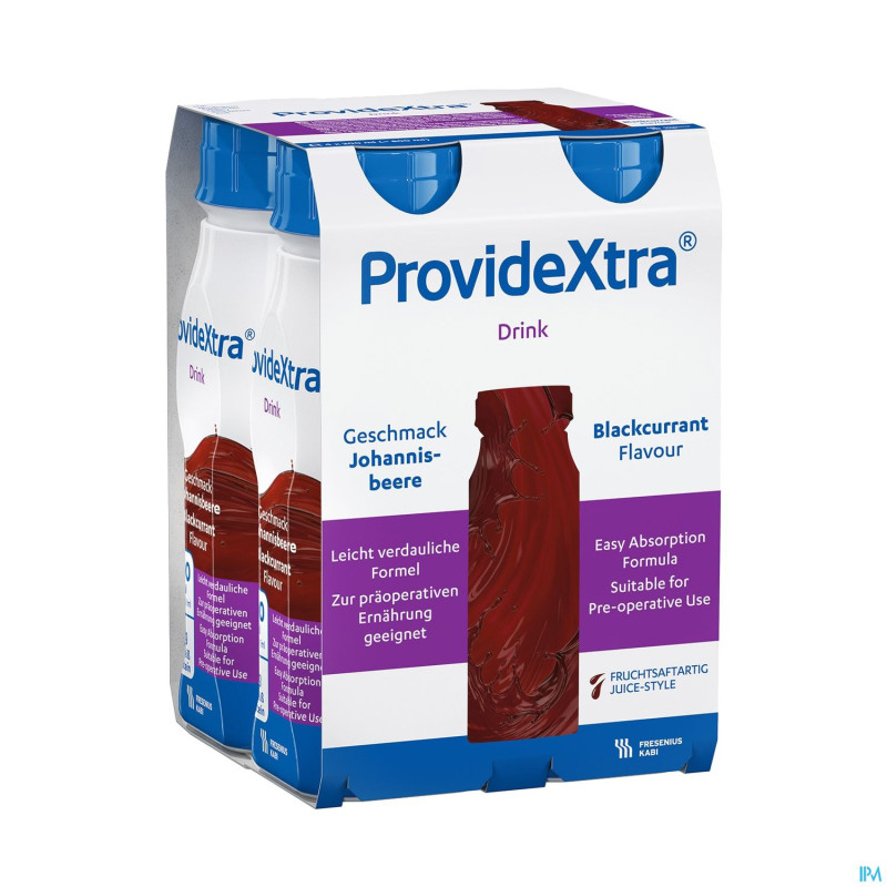 Provide xtra drink cassis    fl 4x200ml