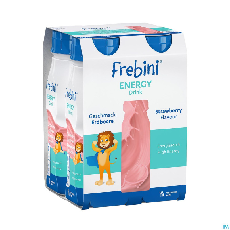 Frebini energy drink enfants fraise fl 4x200ml