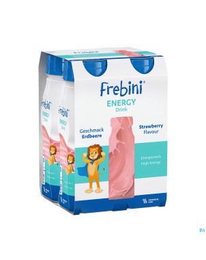Frebini energy drink enfants fraise fl 4x200ml