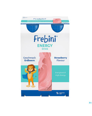 Frebini energy drink enfants fraise fl 4x200ml