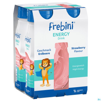 Frebini energy drink enfants fraise fl 4x200ml
