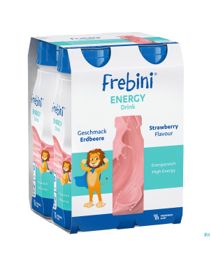 Frebini energy drink enfants fraise fl 4x200ml