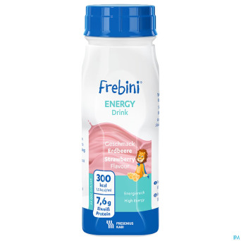 Frebini energy drink enfants fraise fl 4x200ml