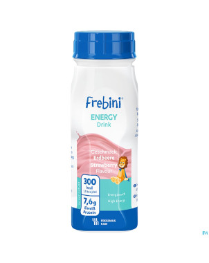 Frebini energy drink enfants fraise fl 4x200ml